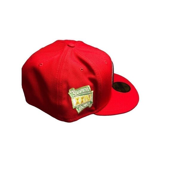 New Era San Francisco 49ers Citrus Pop 59FIFTY Fitted Hat Cap Size 8 - Picture 2 of 5